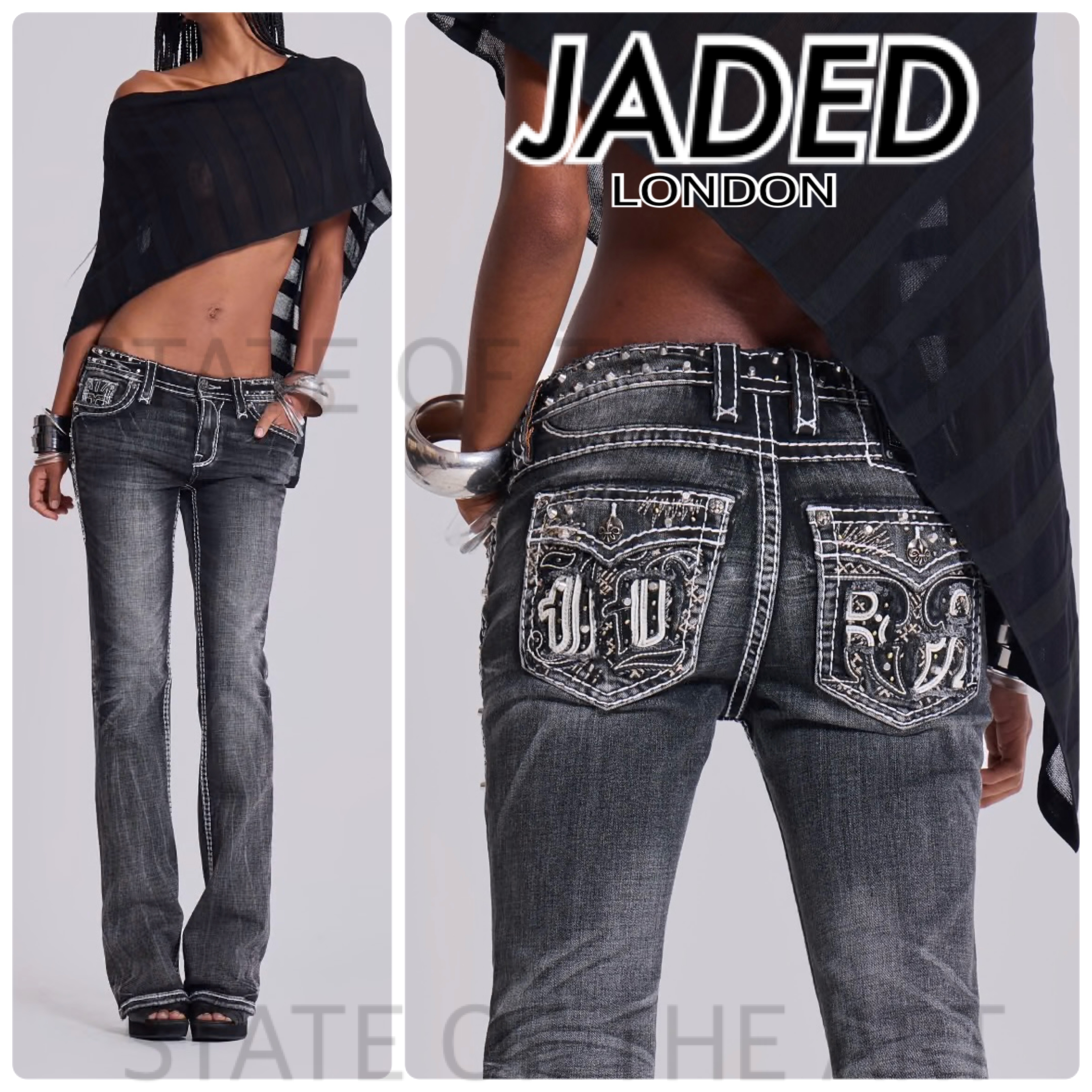 【JADED LONDON】Rock Revival Madison ブーツカット ジーンズ