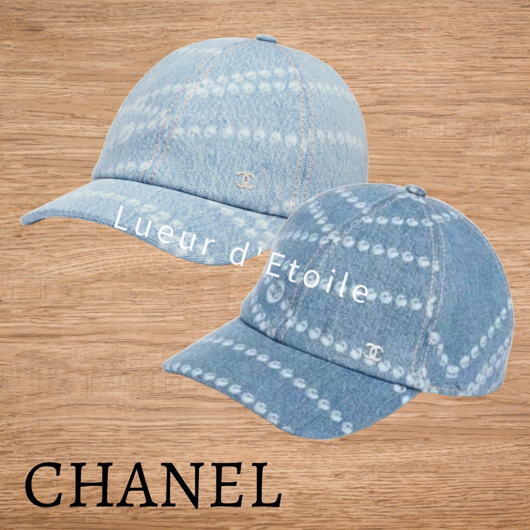 【カジュアルコーデに♡】CHANEL キャップ デニム