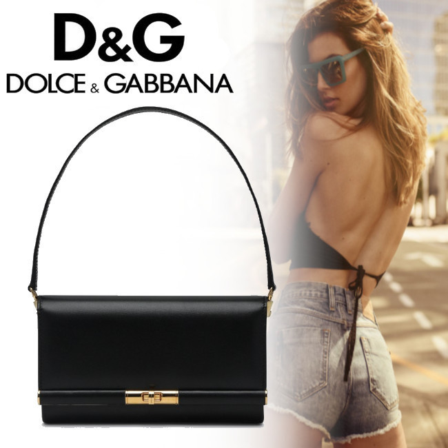 正規店買付【DOLCE & GABBANA】ブラック ショルダーバッグ