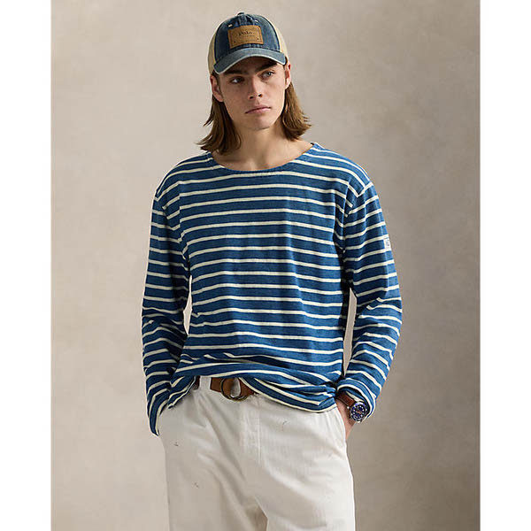 ◆【POLO】ストライプジャージーTシャツ◆