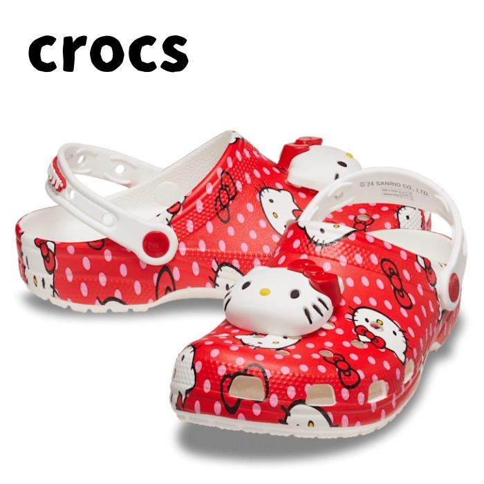 crocs クロックス HELLO KITTY レッド クラシック クロッグ