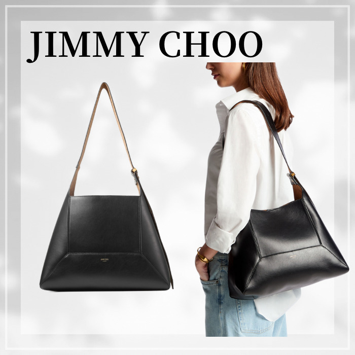 JIMMY CHOO☆ ダイヤモンド ホーボー M ブラック