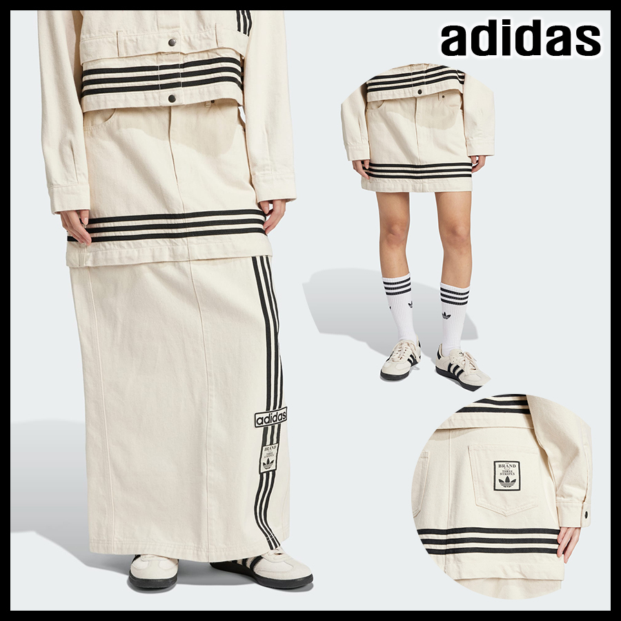 ★adidas originals★W ADIBREAK デニム2-in-1スカート★追跡可