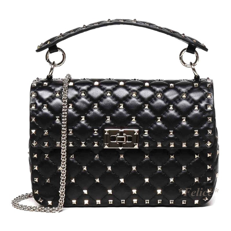 VALENTINO GARAVANI ◆ MEDIUM NAPPA ROCKSTUD SPIKE BAG