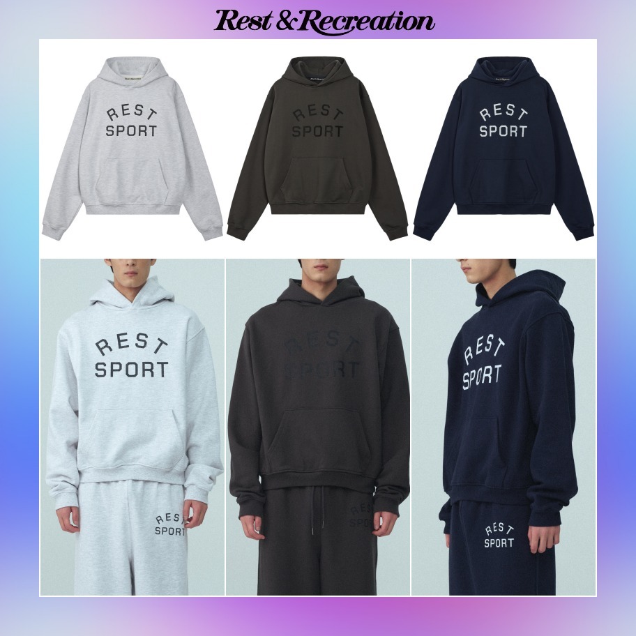 【Rest&Recreation】韓国人気★ RS LOGO HOODIE (男女共用)