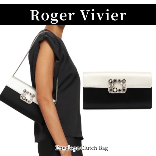 Roger Vivier◆Envelope クラッチ ブラック&ホワイト