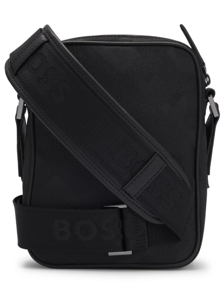 【Hugo Boss】ダブル \"B\" ジャカード レポーター バッグ