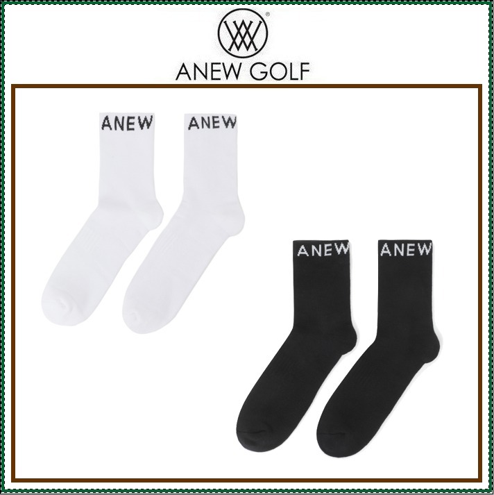 【ANEW GOLF】 MEN ESSENTIAL MEDIUM NECK SOCK / 追跡付