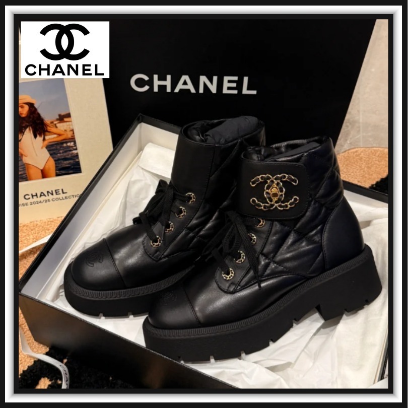 CHANEL《お洒落な足元に♪》シャネル ショート ブーツ (CHANEL
