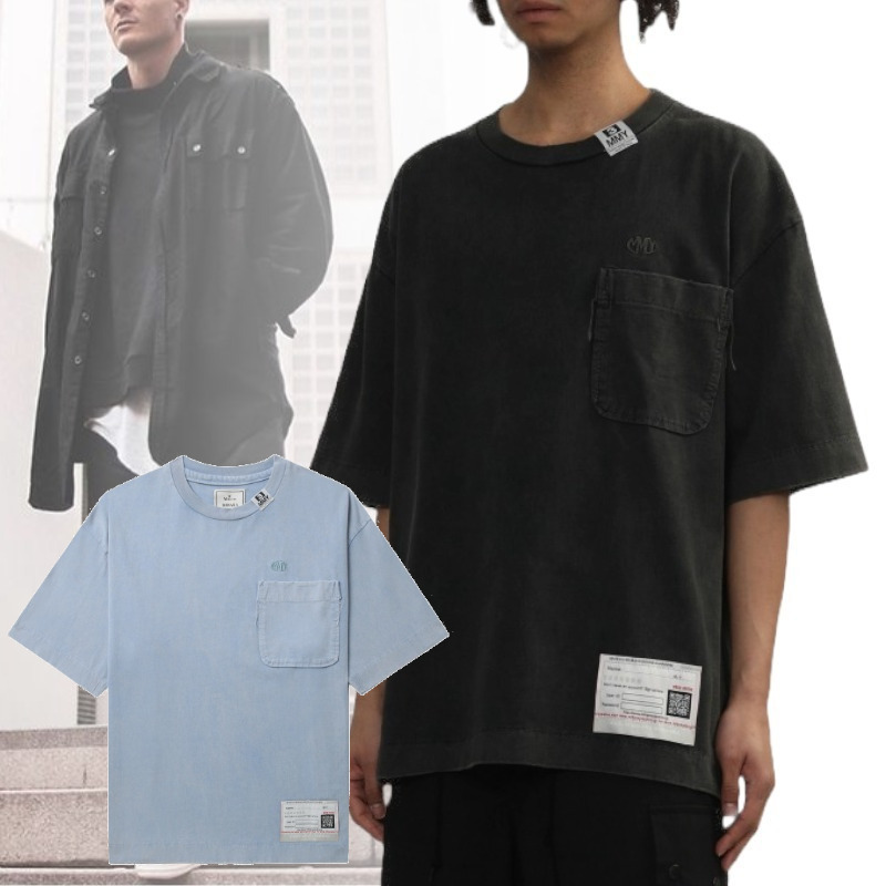 解体と再生! MIHARA YASUHIRO 胸ポケットアマチュアTシャツ 半袖