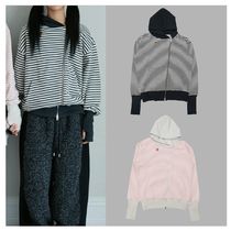 パーカー・フーディ THE MUSEUM VISITOR WOOL MIX TRACK TOP ZIP-UP 4FK139 THE MUSEUM VISITOR(ザミュージアムビジター)のレディース