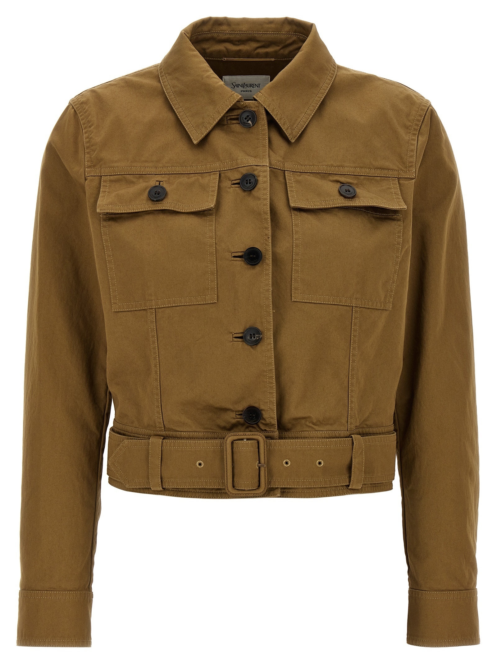 アウターその他 SAINT LAURENT Canvas jacket Brown