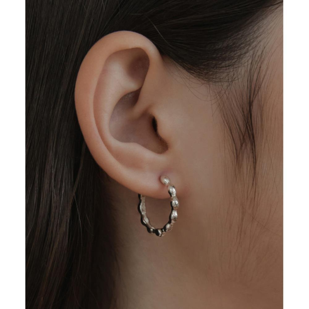 ☆TATIANA☆ Bubble Link Hoop Earrings EC3133