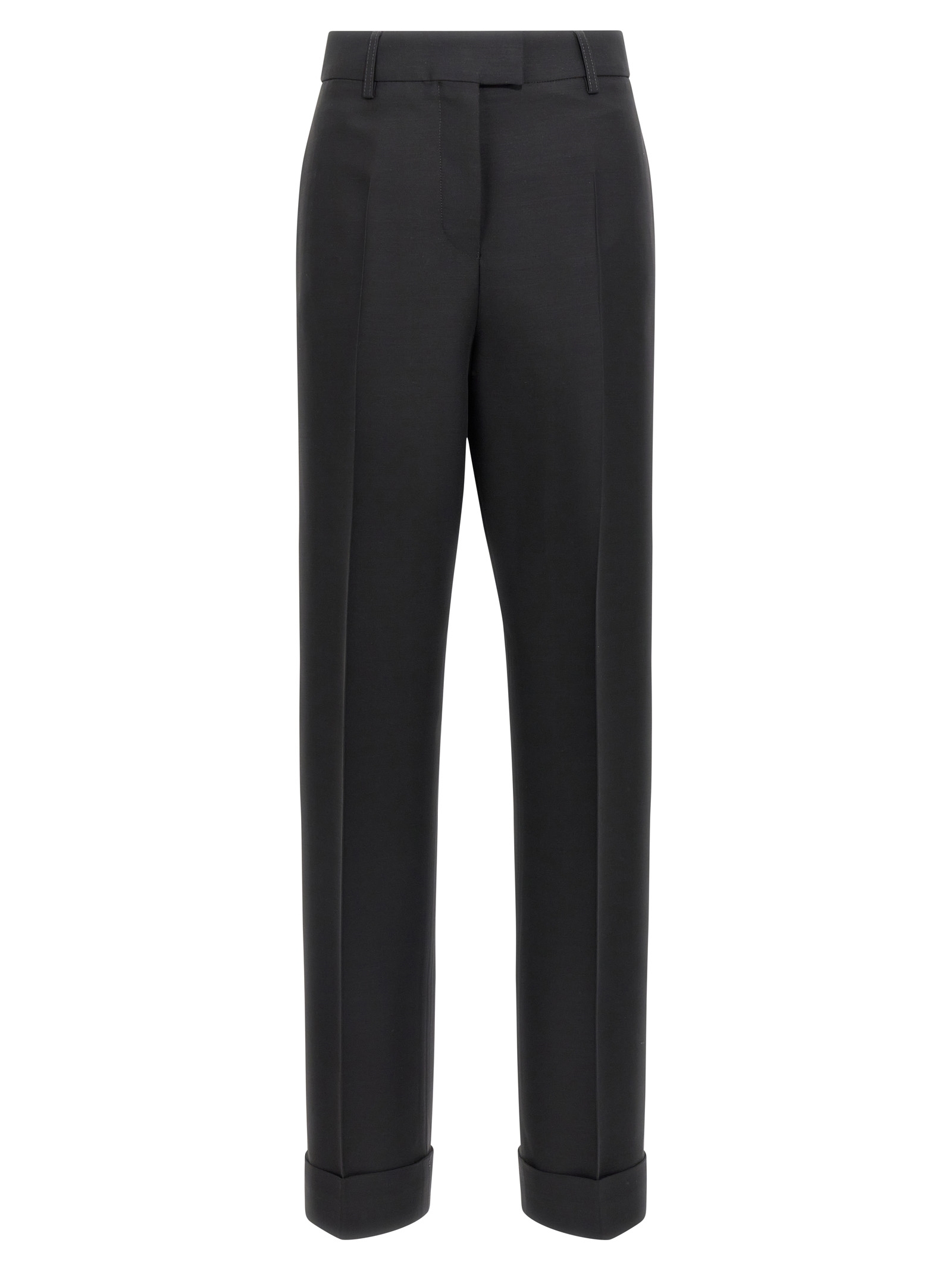 パンツ FERRAGAMO Stretched pleated trousers Black