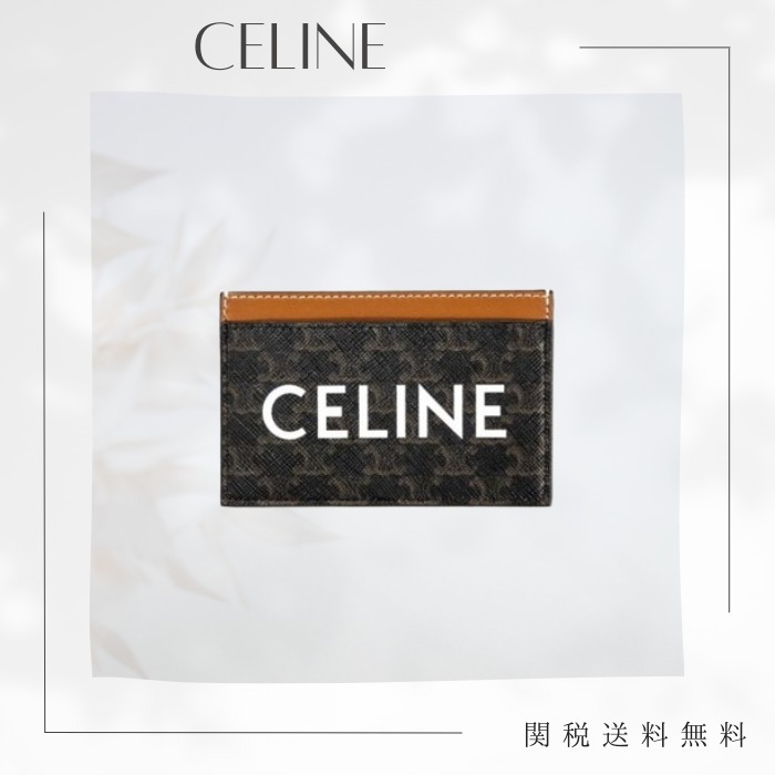 CELINE セリーヌ カードホルダー トリオンフ ロゴ