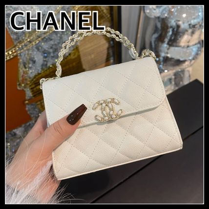 【お洒落☆CHANELロゴ】 Kelly フォンケース ショルダーバッグ ケリー CHANEL(シャネル) バッグ・カバン(レディース) - 海外
