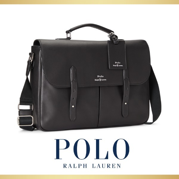【POLO RALPH LAUREN】レザー メッセンジャー バッグ 残りわずか