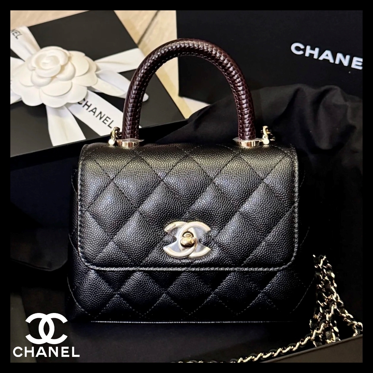 【不動の人気♡ミニサイズ】CHANEL ココハンドル 14,5cm