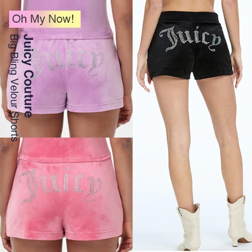 ベロアショートパンツ【Juicy Couture】Big Bling Velour Shorts