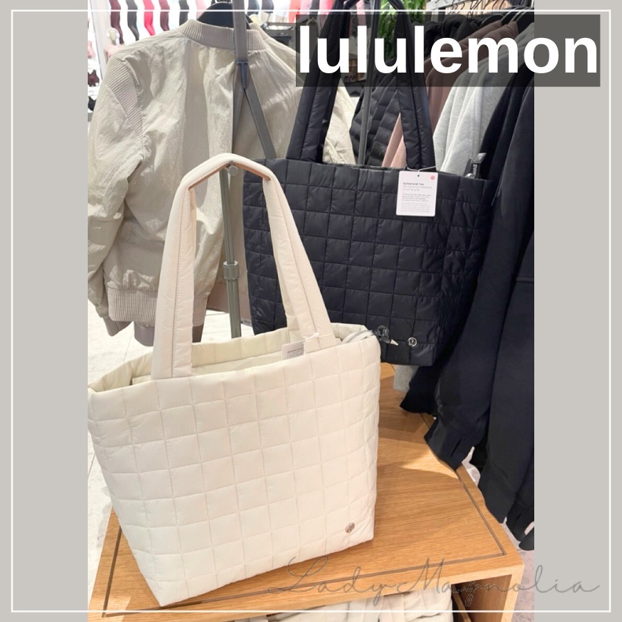 【lululemon】キルティング グリッド トートバッグ★カジュアル