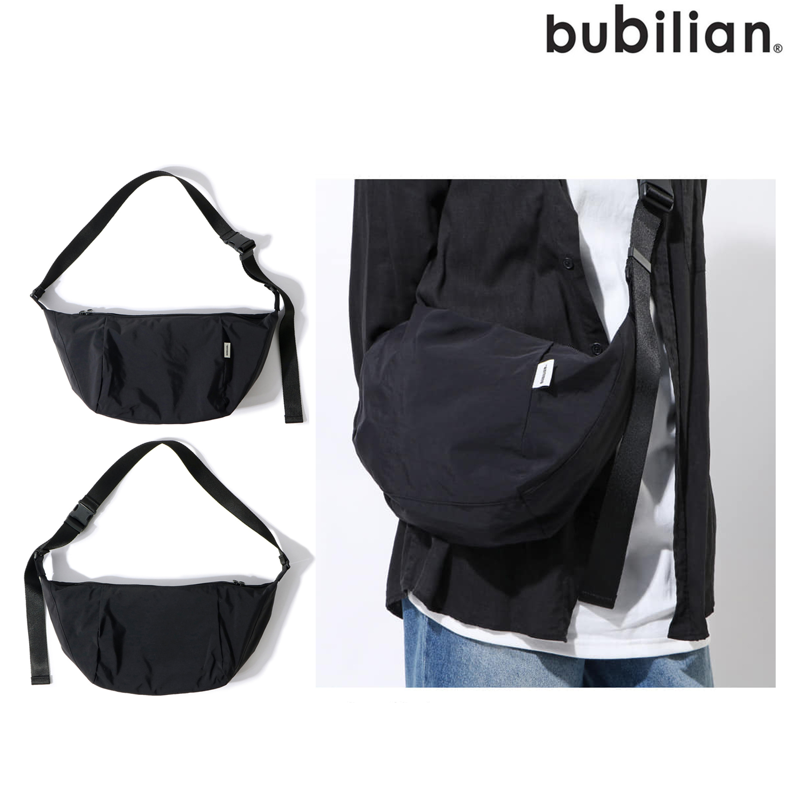 ショルダーバッグ [BUBILIAN] Fog Cross Bag [Black]