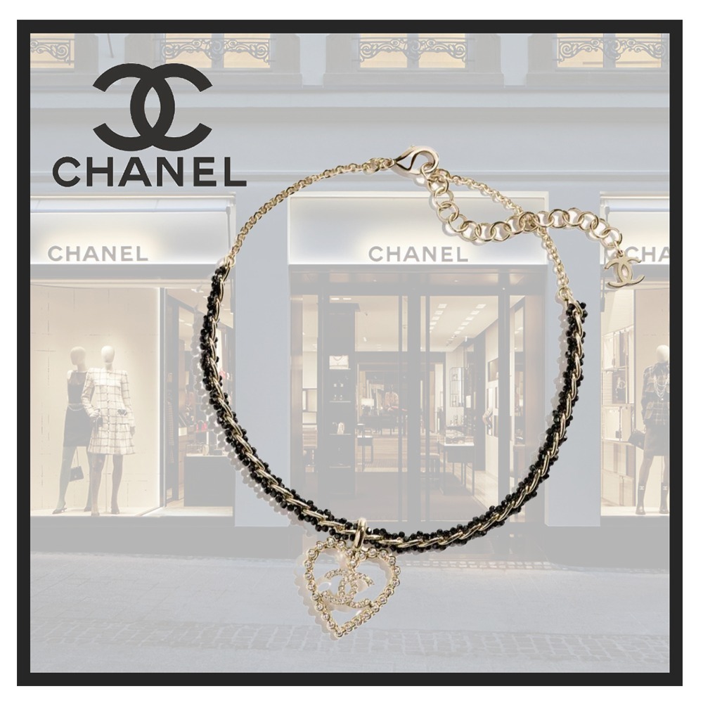 ★新作★ハートロゴが可愛い♡【CHANEL】チョーカー