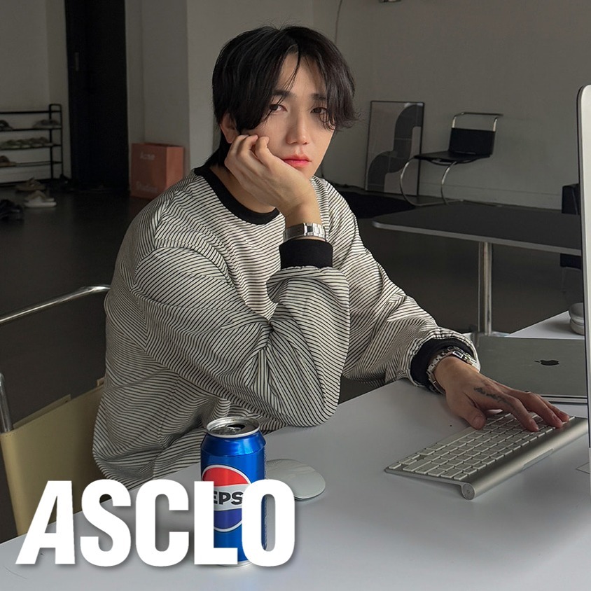 Tシャツ・カットソー ASCLO Mel Mini Border T Shirt (3color)