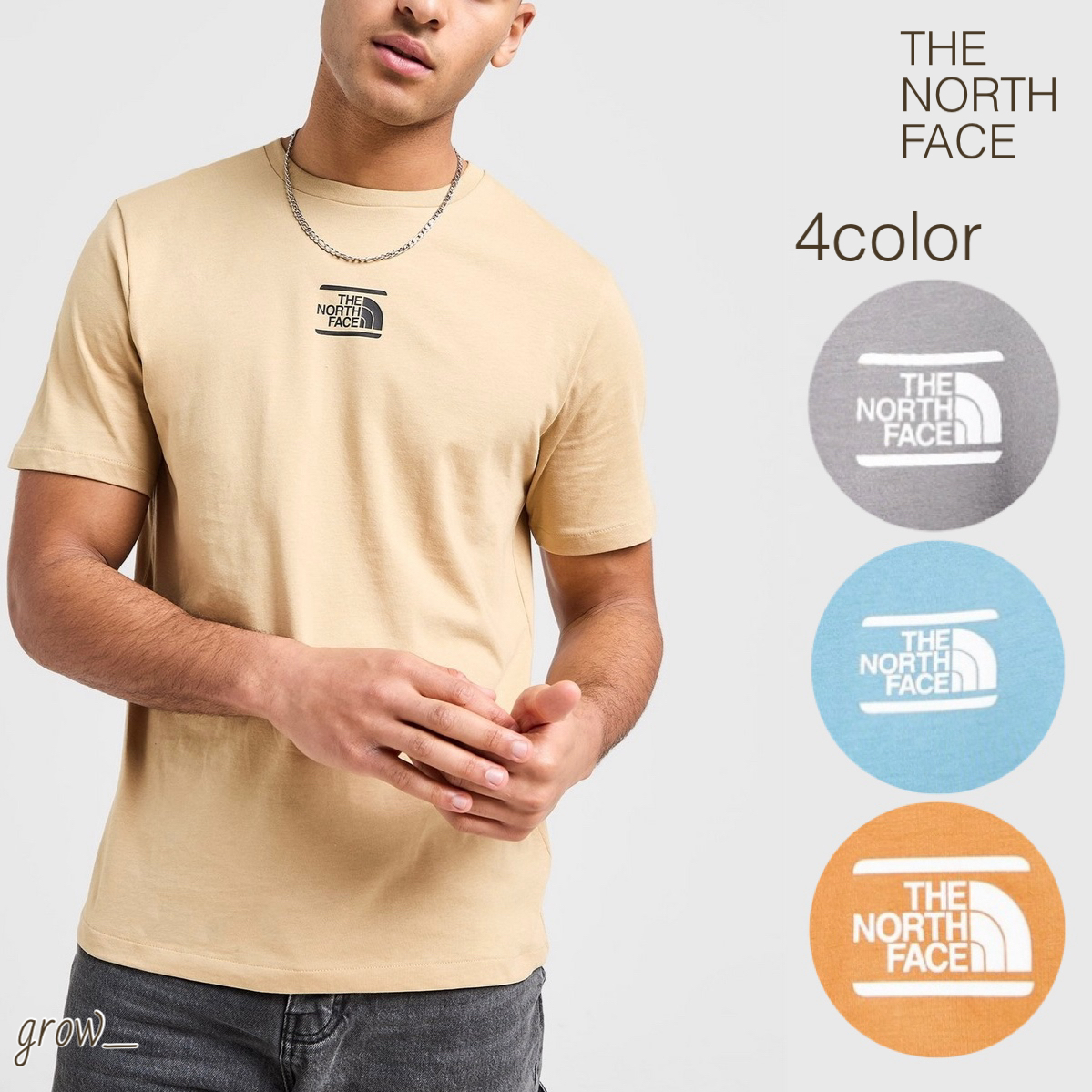 THE NORTH FACE センターロゴ 半袖 Tシャツ 送関込