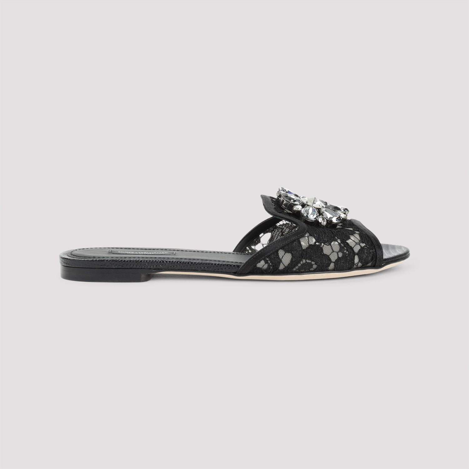 サンダル・ミュール DOLCE & GABBANA LACE FLAT SANDALS