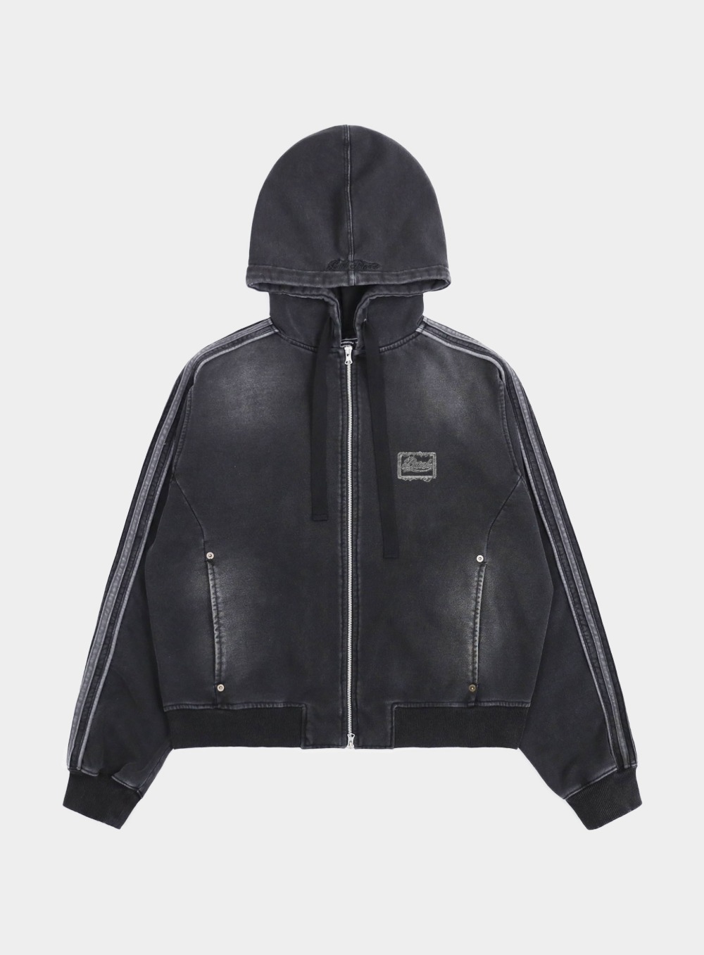 BADBLOOD ♥ Billy Washed Denim Sweat Hoodie /追跡付