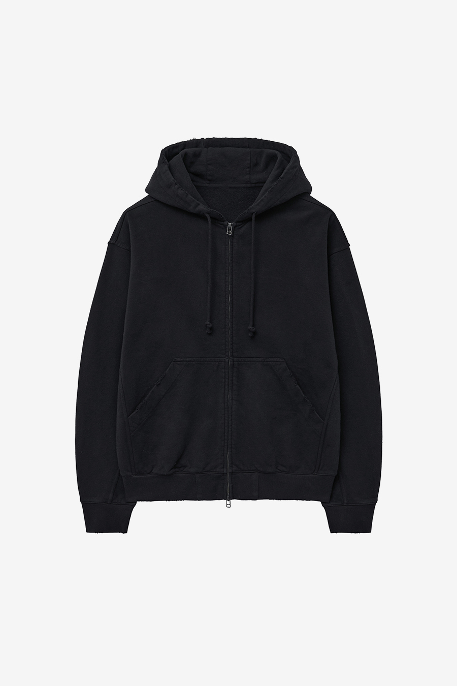 INSILENCE ■ Washed Damage Hooded Zip-Up フード / フーディ MUSINSA | INSILENCE Washed Damage Hooded Zip-Up CHARCOAL