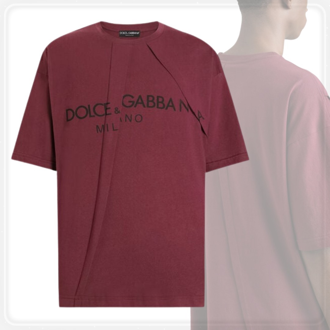 【DOLCE&GABBANA/ドルチェ&ガッバーナ】ロゴ コットン Tシャツ