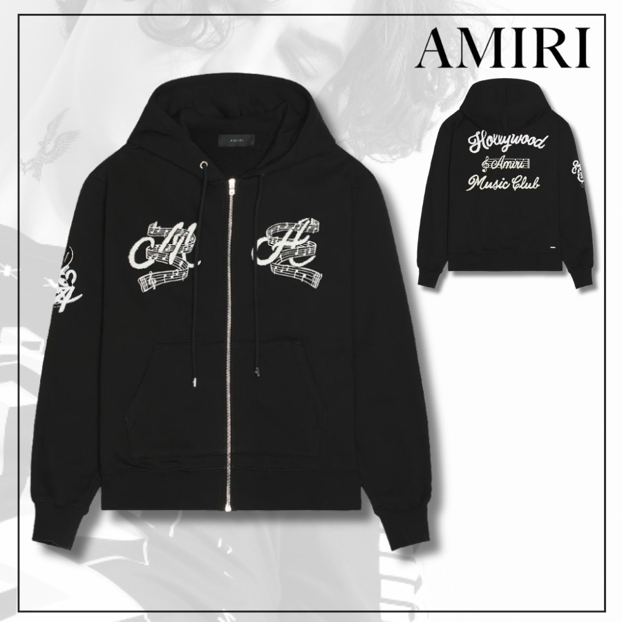 【AMIRI】ミュージック ジップアップ フーディー ★ ストリート