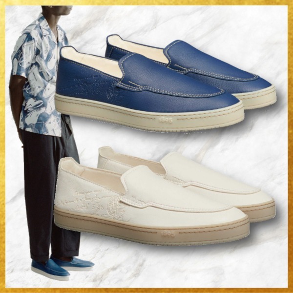 お洒落メンズに Berluti エデン スクリットレザーローファー 2色