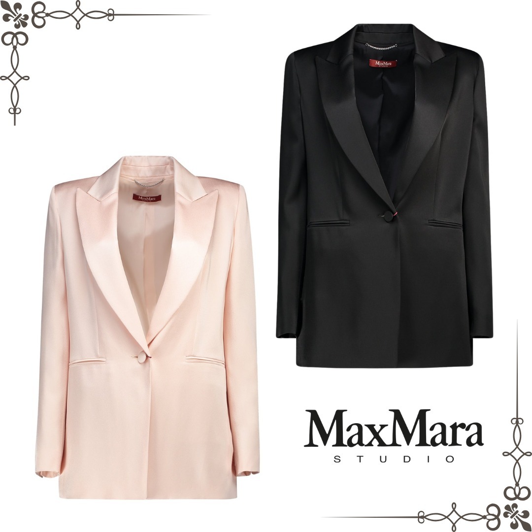 MAXMARA STUDIO ガラツィア ブレザー サテンジャケット 関税込