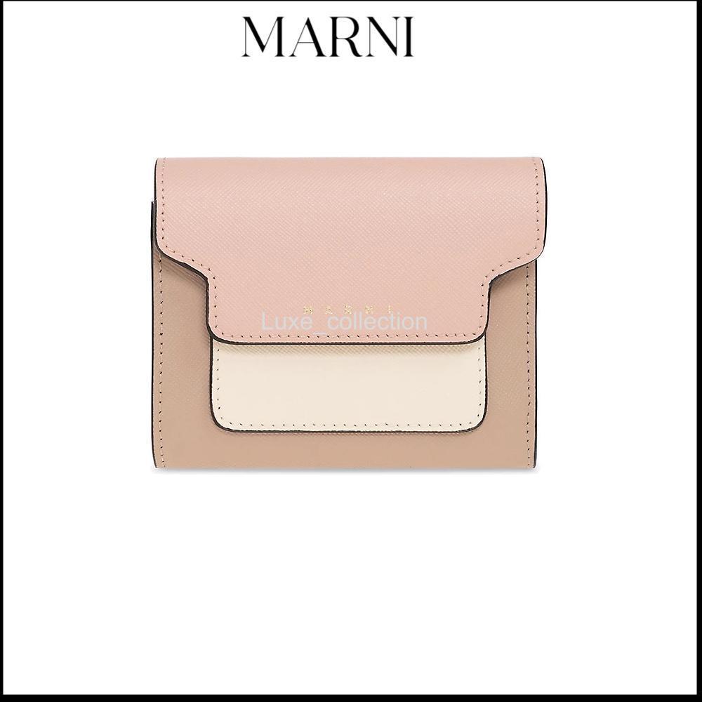 MARNI☆VIP価格  パネル ロゴ プリント ウォレット