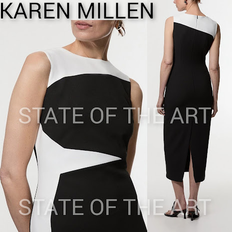 【Karen Millen】カラーブロック ペンシルドレス