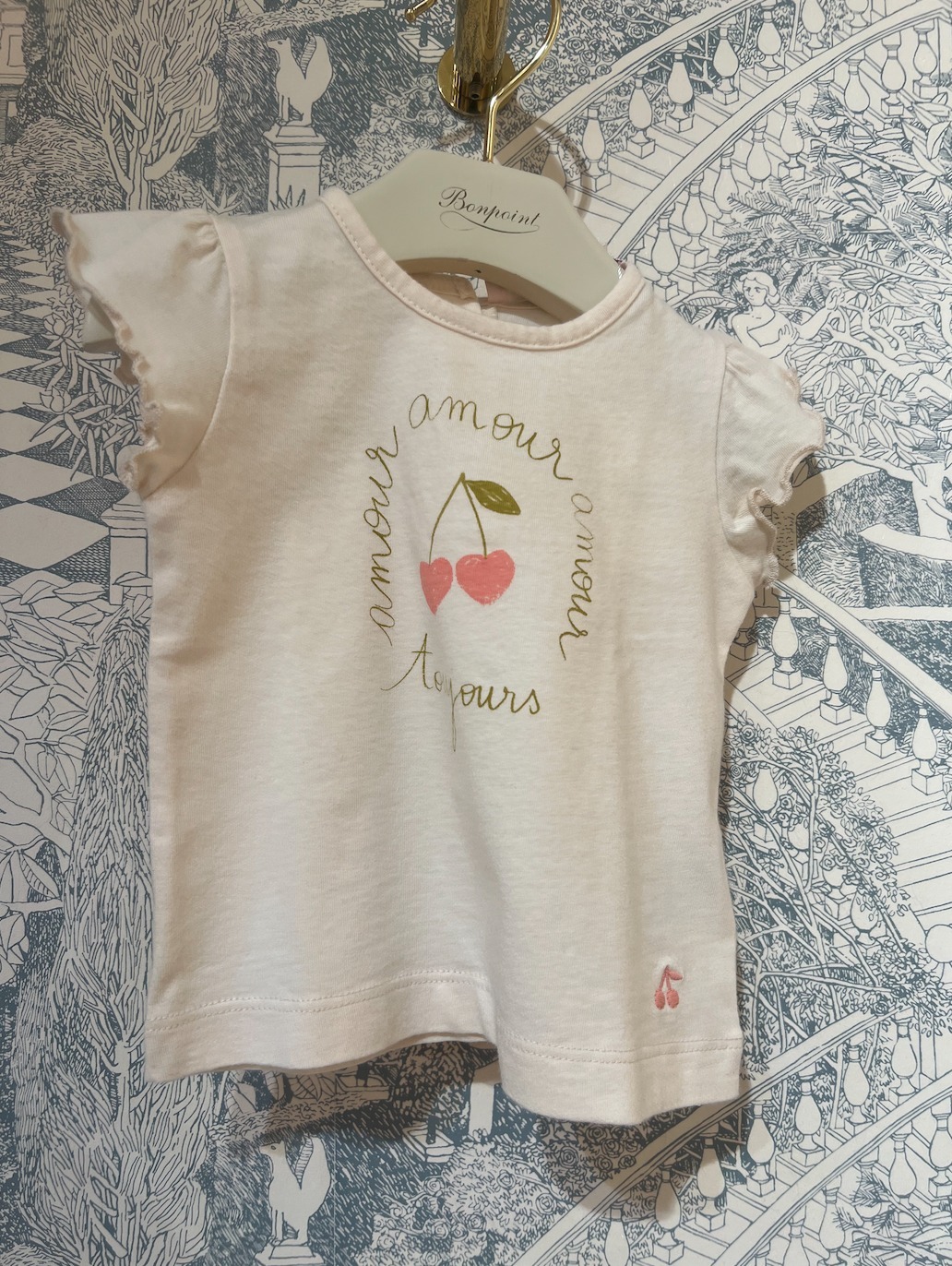 S05【Bonpoint】Elma プリントTシャツ 24~36M (#125)