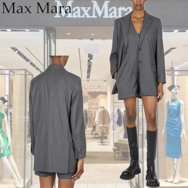 【Max Mara】ピンストライプウールブレザー