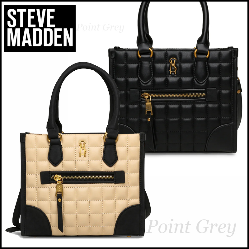 Steve Madden☆ エレガントキルト・トップハンドルバッグ