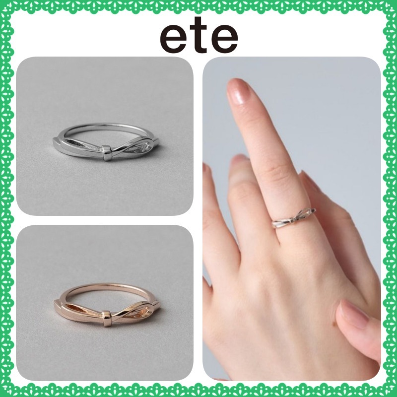 大人気!! ete [ファントゥージュエリー] リボンモチーフ リング