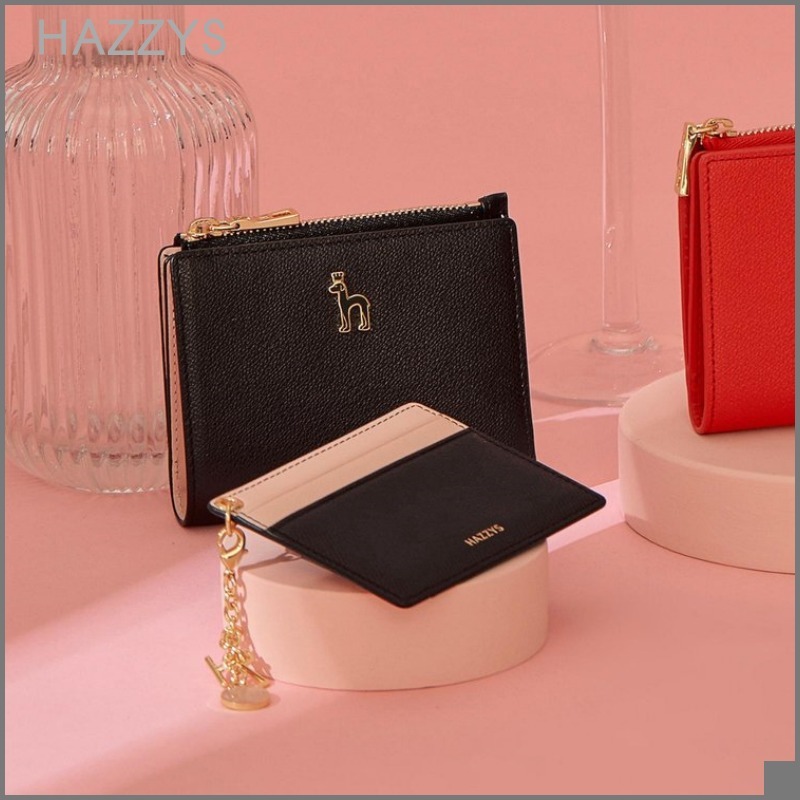 【HAZZYS】レザー・ハーフ・ウォレット★ELINE★