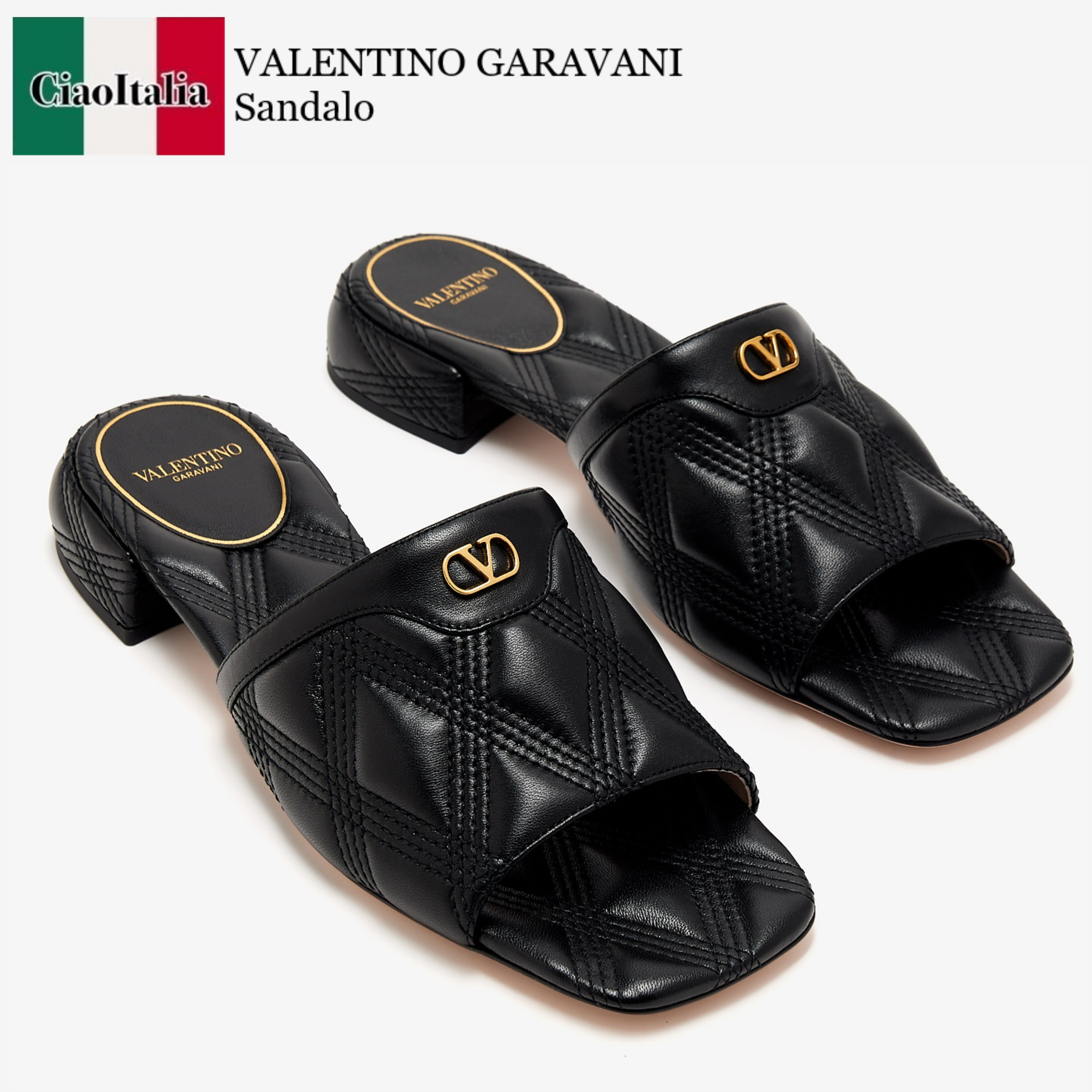 サンダル・ミュール Valentino Garavani Sandalo Quiltie 67 In Pelle