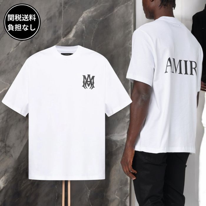 AMIRI コア ロゴ 半袖 Tシャツ コットン製 White 関税送料込