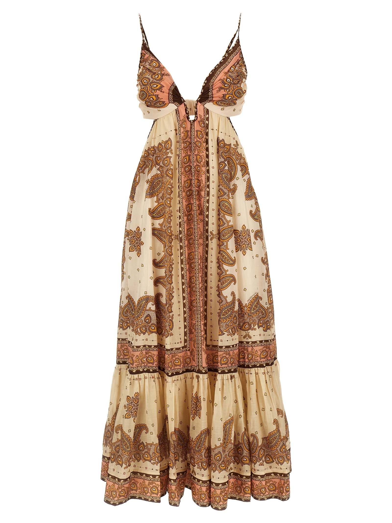 ワンピース ZIMMERMANN 'Maxine Plunge Maxi' dress Multicolor