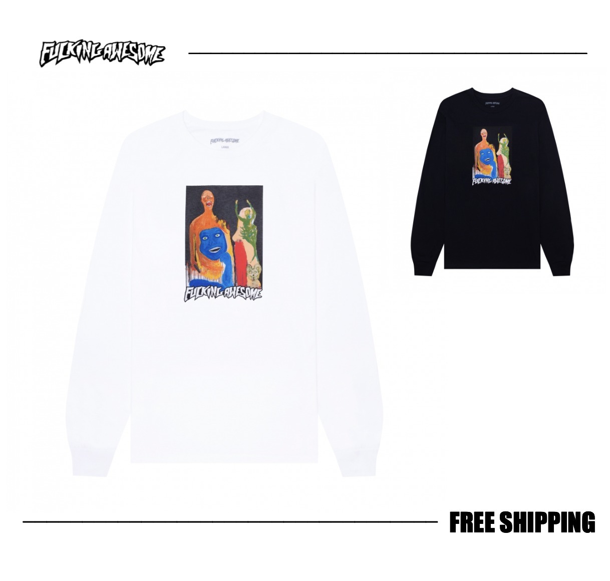 【FUCKING AWESOME】Fucking Awesome Dill Collage II LS Tee