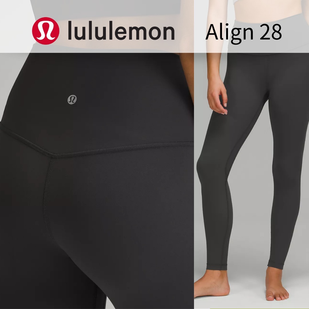 lululemon☆レギンス Align 28 ハイライズ フル丈 Graphite Grey