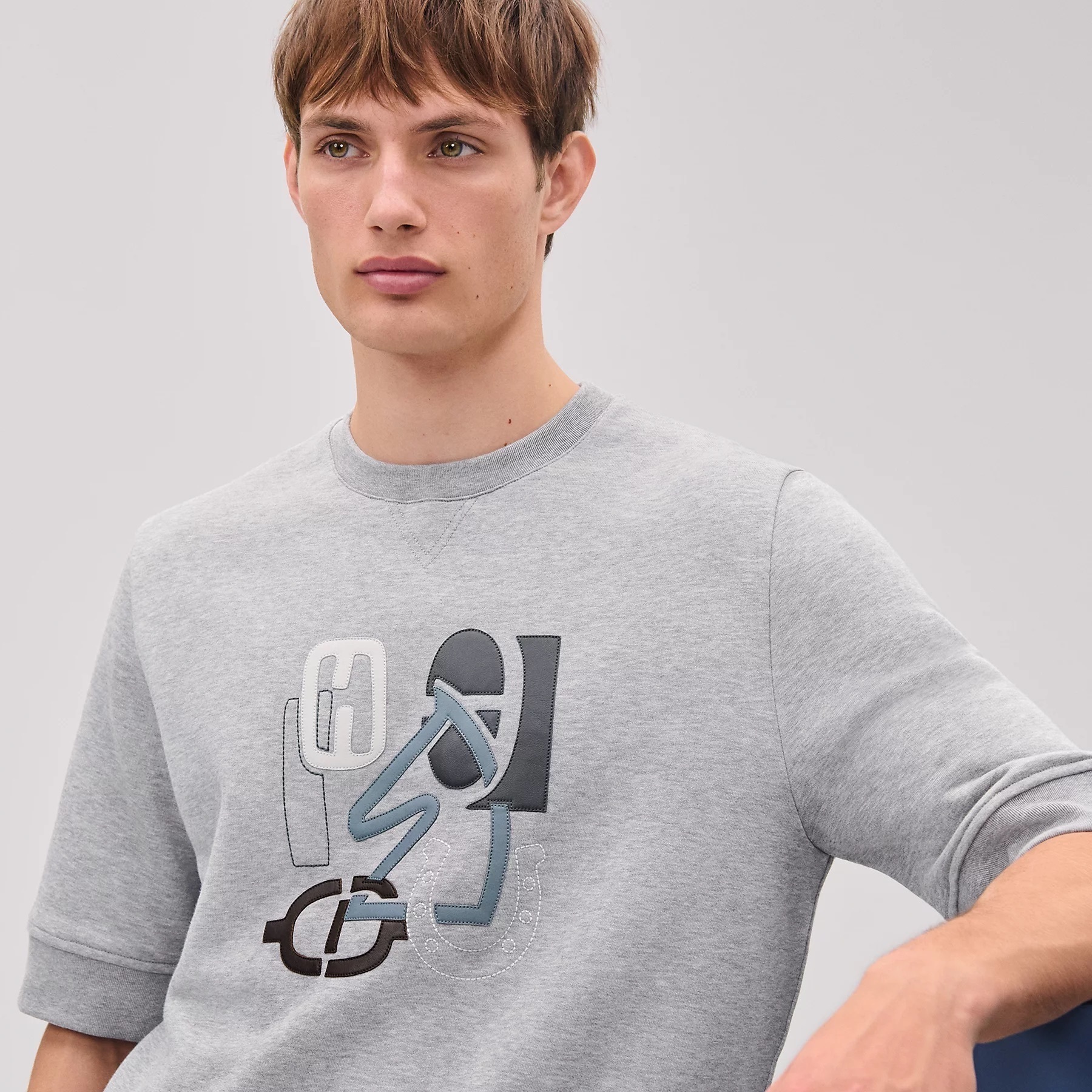 【HERMES】エルメス Hパズル ミニ パッチ Tシャツ メンズ H Puzzle
