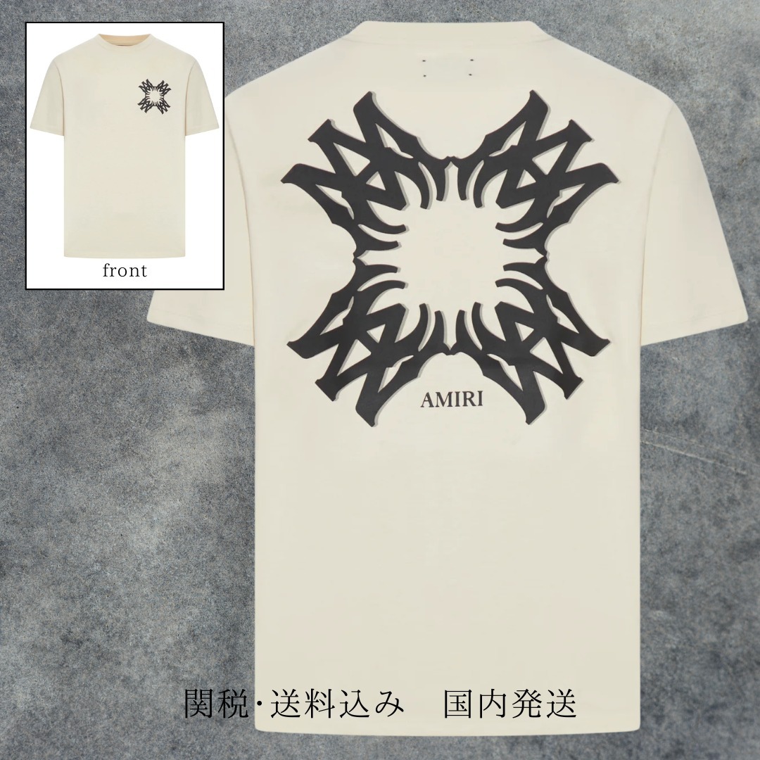 関税送料込【AMIRI】アミリ ロゴプリントクルーネック Tシャツ