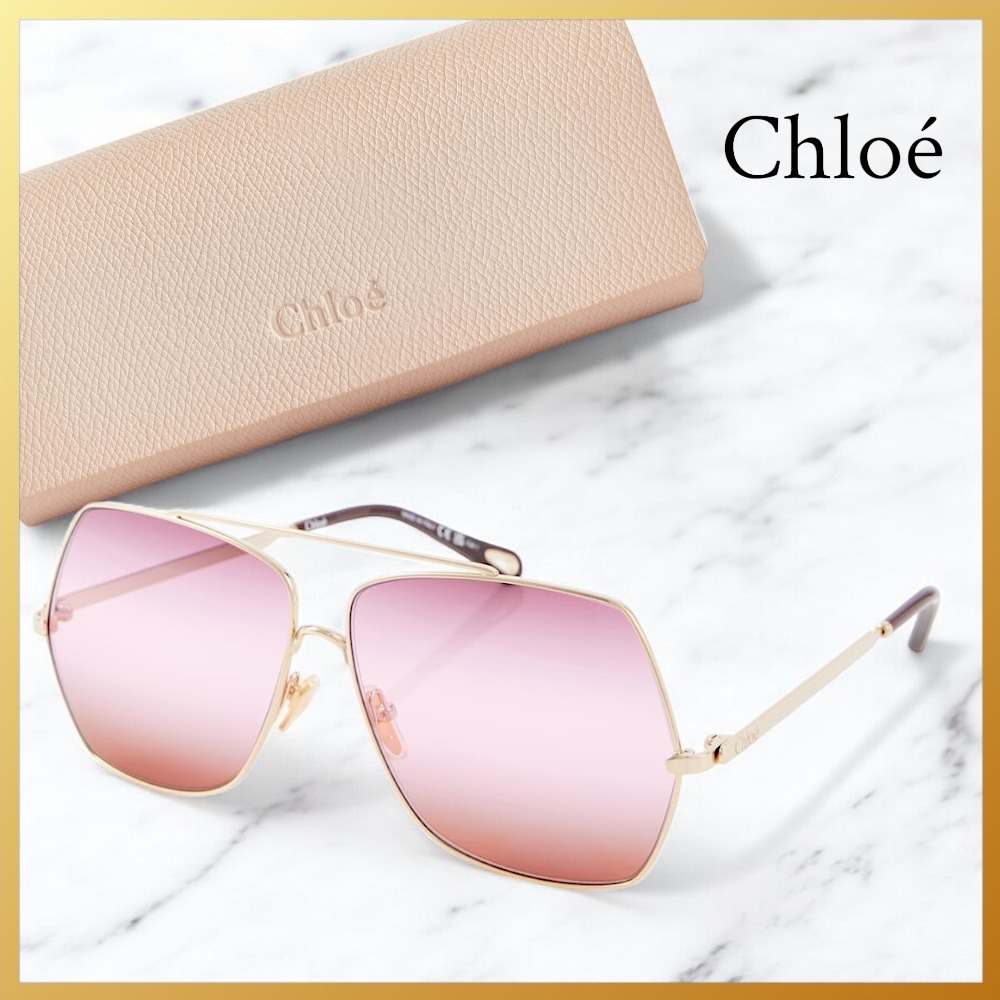 【Chloe】関税・送料込★ クロエ Aly スクエア サングラス